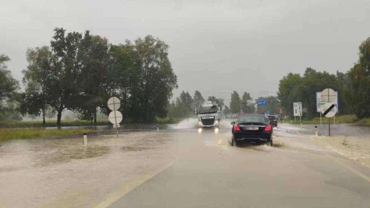 Starkregen führte in Vorarlberg zu Überflutungen. 