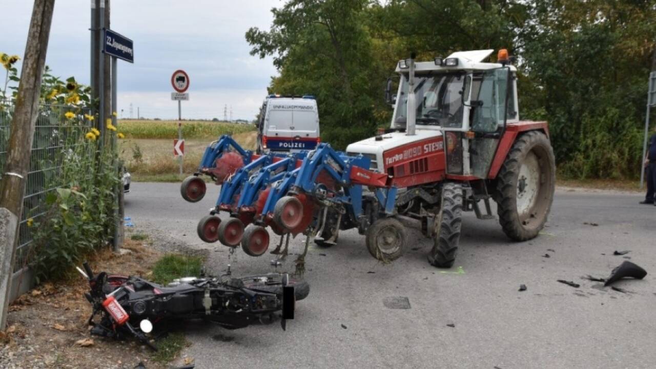 Ungewöhnlicher Unfall in Wien-Donaustadt 