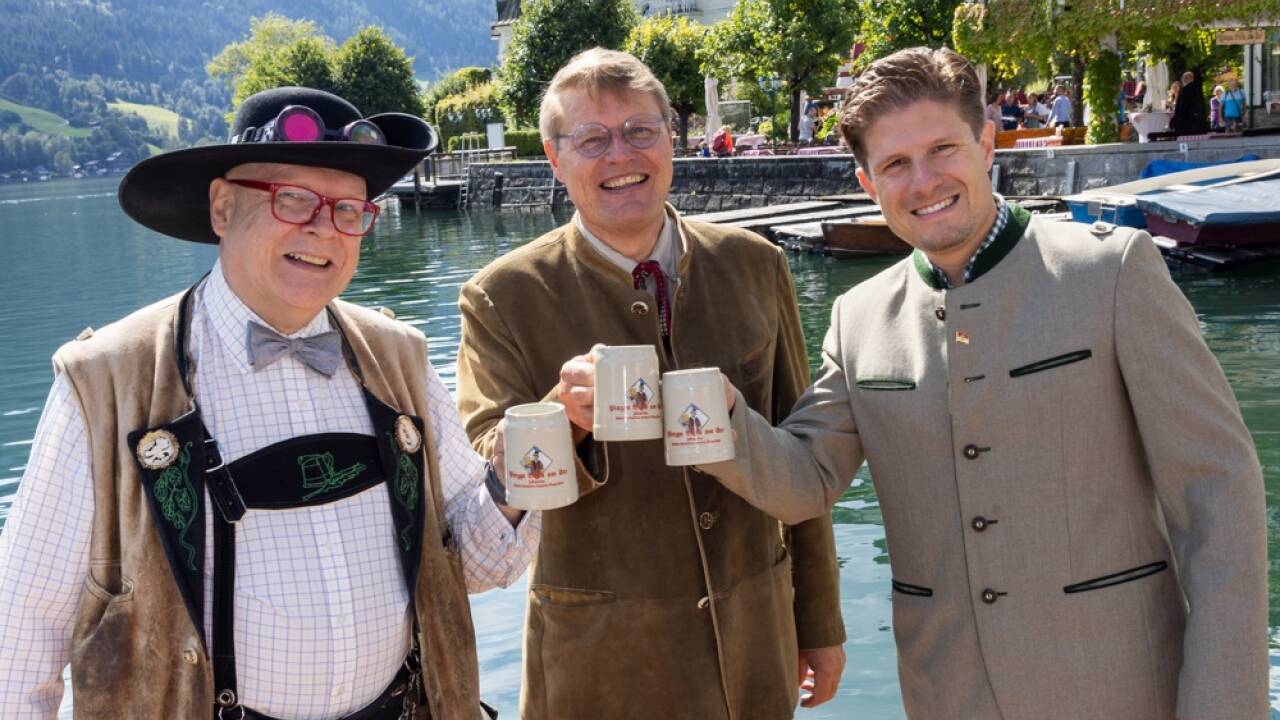 Verkostet und für gut befunden (von links): Conrad Seidl, Hotelier Wilfried Holleis, und Jurist und Bierbrauer Valentin Klien.  
