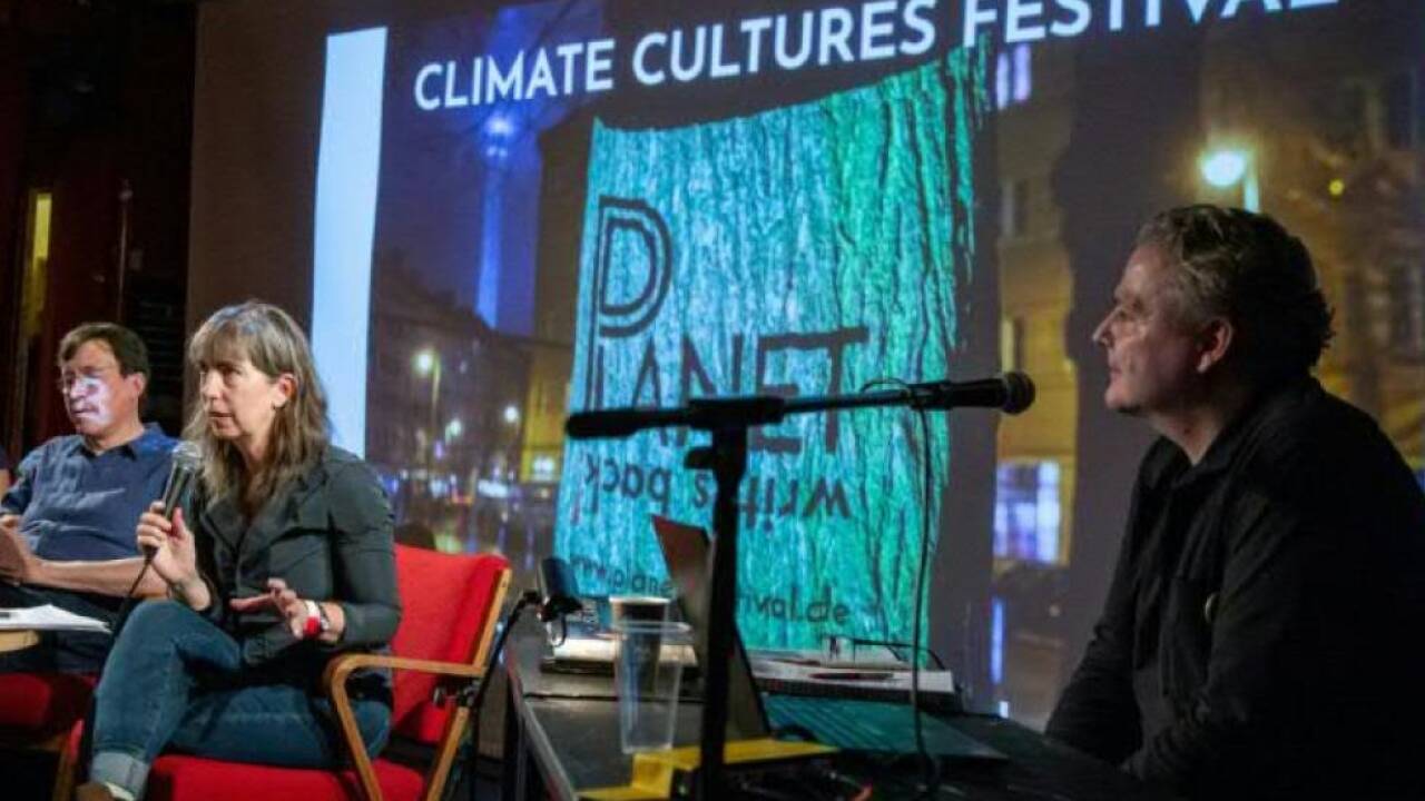 Climate Cultures Festival 2021: F. Krol, M. Rosing, C. Bush, M.Zähringer (v.l.) 