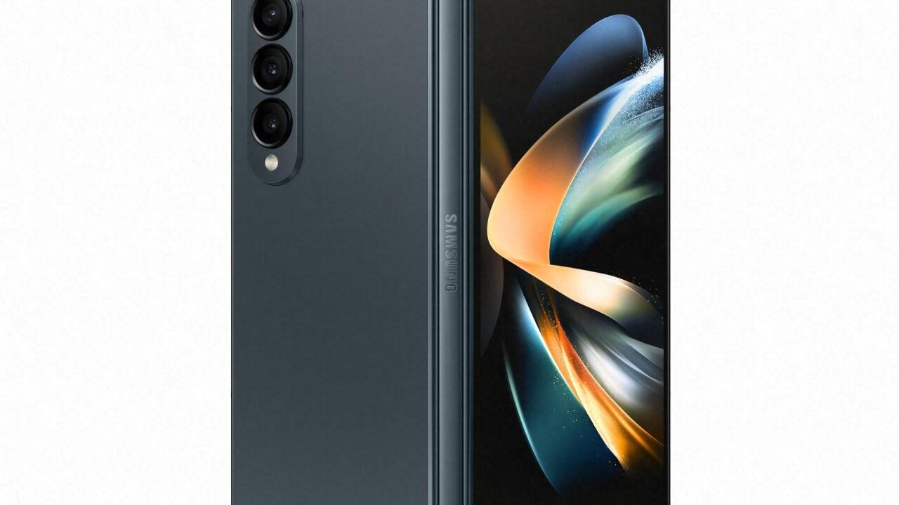 ... einen kleineren Bildschirm außen. 