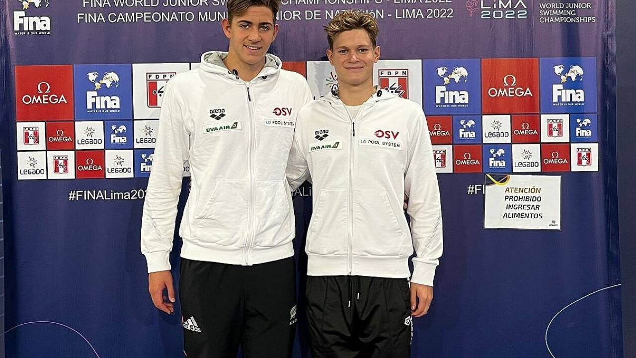 Luka Mladenovic (l.) und Mark Horvath sind bereit für ihre WM-Einsätze.  