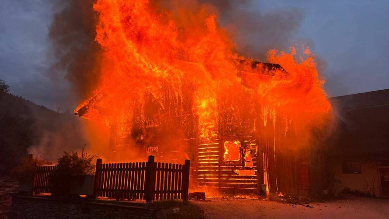 Großbrand in Großarl. 