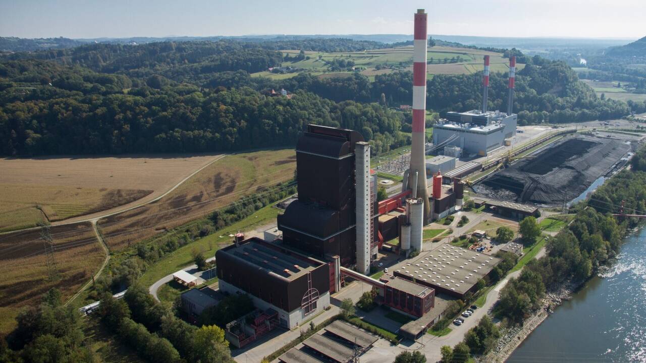 Luftaufnahme aus 2013: Das Fernheizwerk Mellach lief damals noch mit Kohle. Luftaufnahme aus 2013: Das Fernheizwerk Mellach lief damals noch mit Kohle.