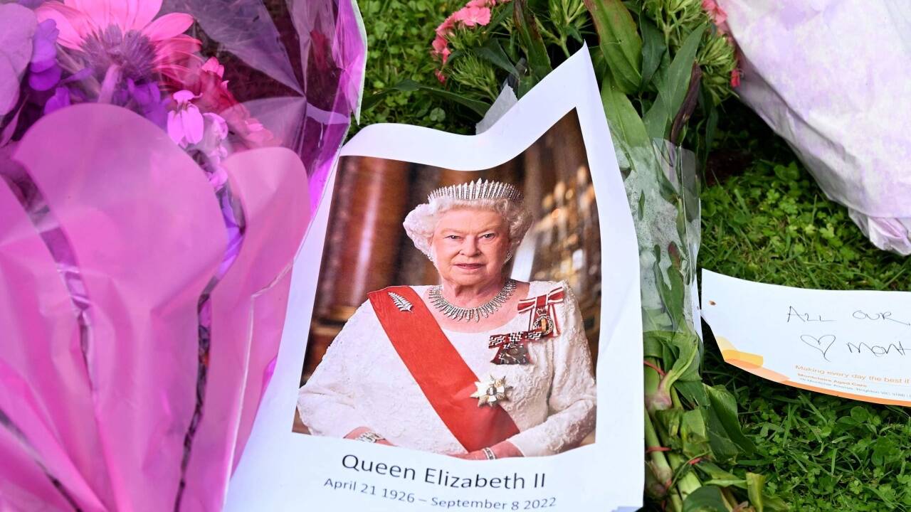Trauer um die Queen auch in Melbourne (Australien). 