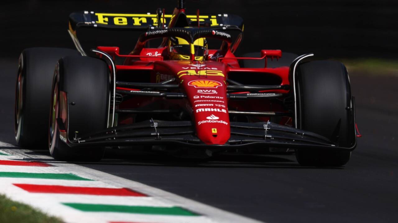Ferrari fährt beim Heimrennen in Monza mit einer speziellen Lackierung. Ferrari fährt beim Heimrennen in Monza mit einer speziellen Lackierung.