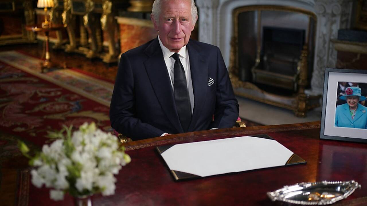 TV-Ansprache von Großbritanniens König Charles III. 