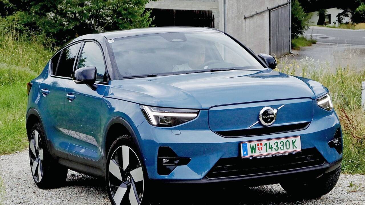 Kräftiger Elektro-Schwede: der Volvo C40 Twin Pro. Behr 