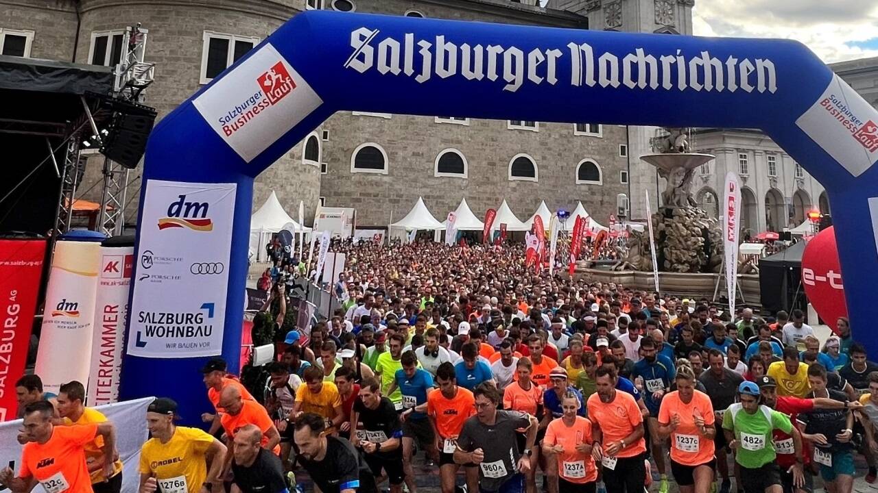 Start des Businesslaufs 2022.  Start des Businesslaufs 2022.