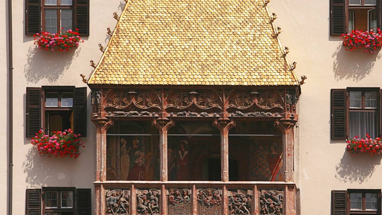 Das Goldene Dachl in Innsbruck. 