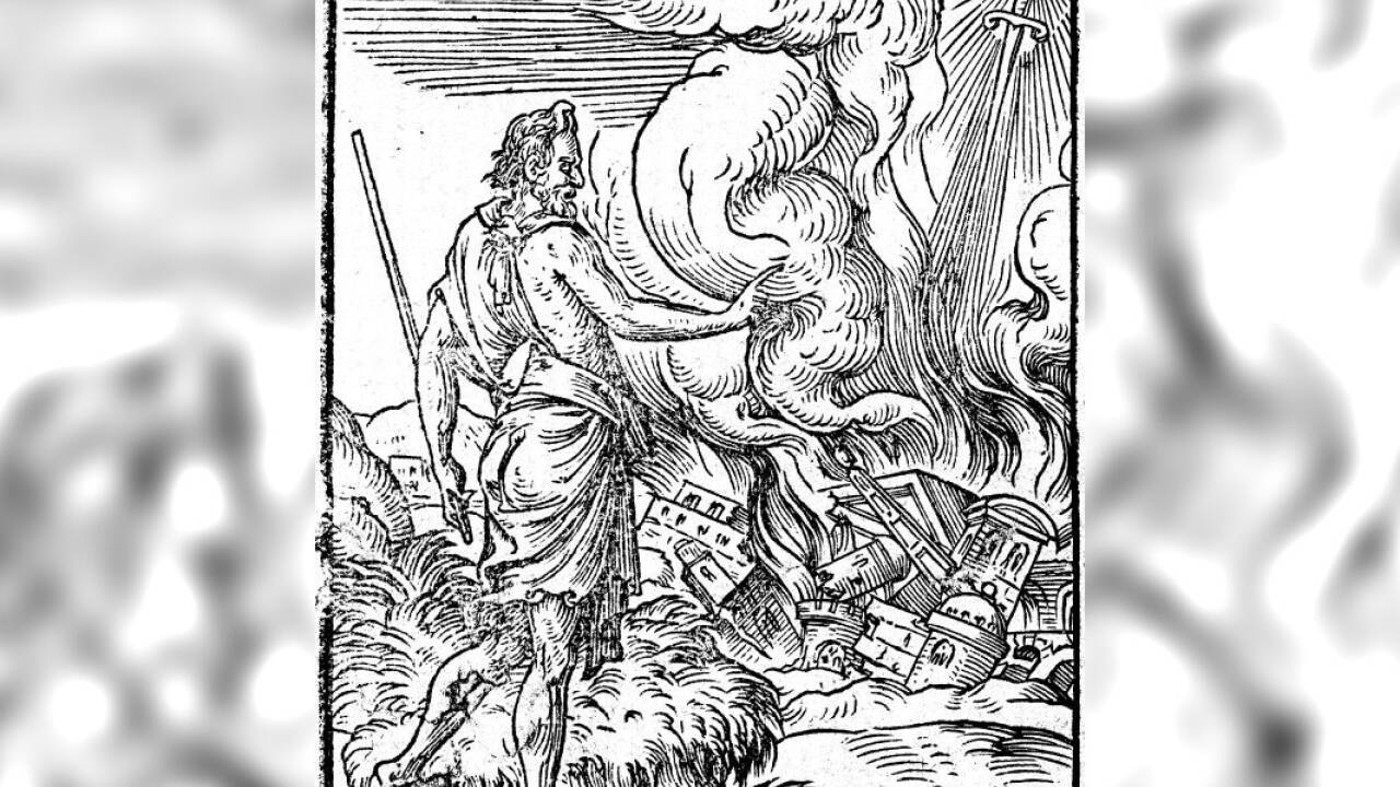 Paul Boaistuau, um 1560: Gott straft Jerusalem, um es zur Buße zu bringen. 