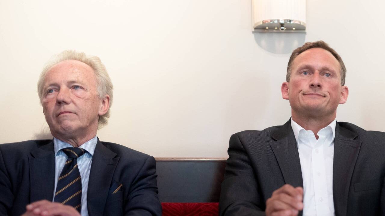 MFG-Bundesobmann und Präsidentschaftskandidat Michael Brunner und der nun scheidende MFG-Bundesgeschäftsführer Gerhard Pöttler. 
