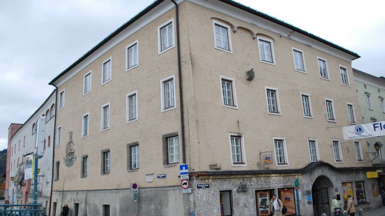 Am Grabnerhaus in Hallein fehlt die Gedenktafel. 