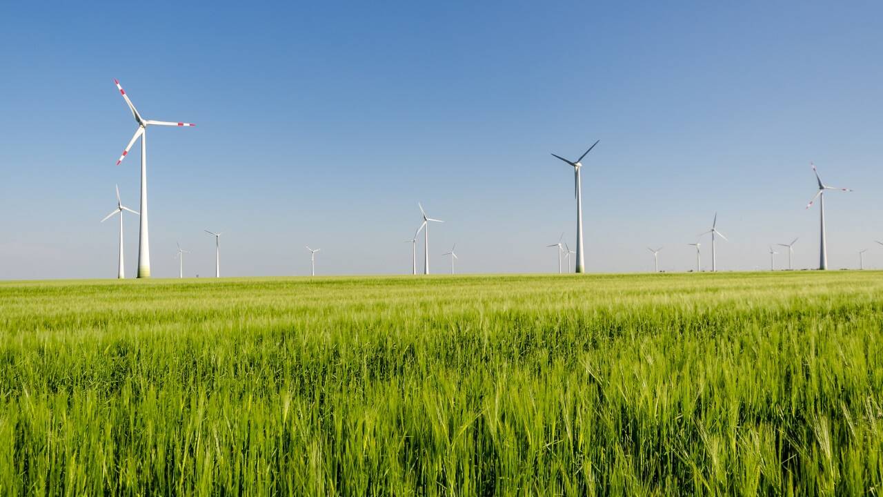Ein Windpark der Burgenland Energie. Ein Windpark der Burgenland Energie.