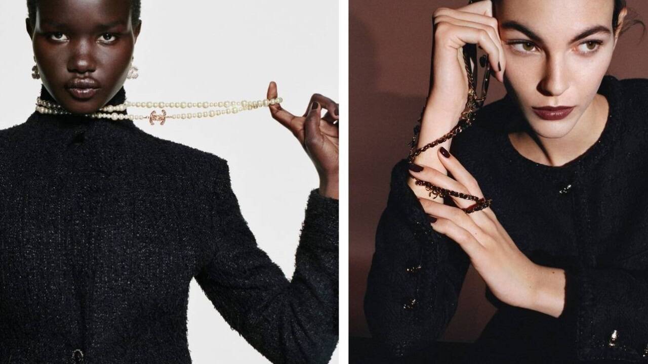 Les Accords de Chanel, der Herbstlook von Chanel, zelebriert mit perfekt aufeinander abgestimmten Lippenstiften, Nagellacken und Foundations die hohe Kunst des makellosen Ton-in-Ton-Looks. 