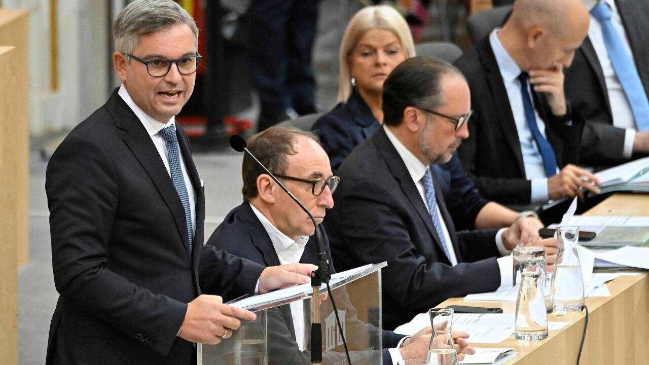 Budgetrede von Finanzminister Magnus Brunner (ÖVP). 