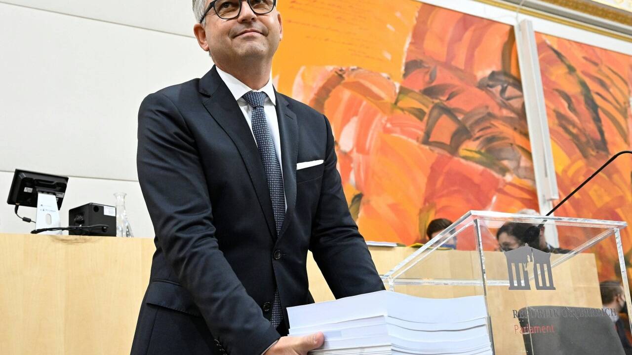 Budgetrede von Finanzminister Magnus Brunner (ÖVP). 