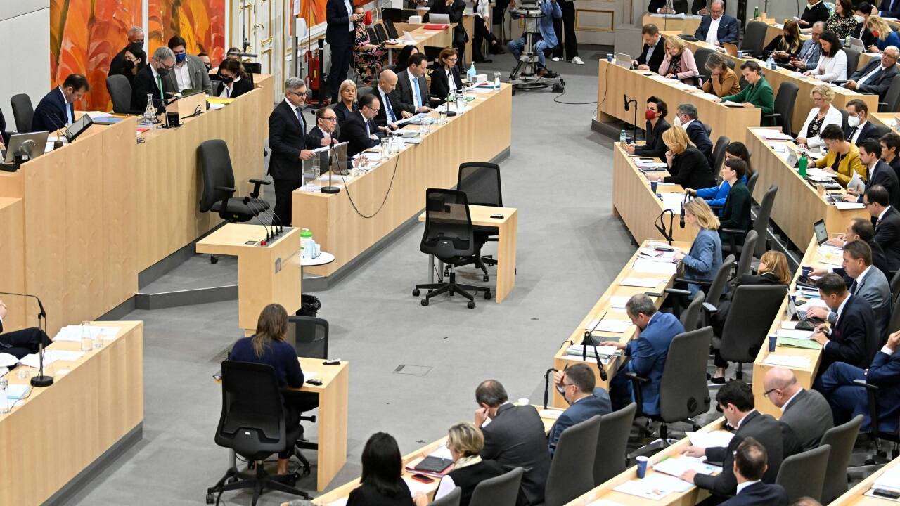 Budgetrede von Finanzminister Magnus Brunner (ÖVP). 