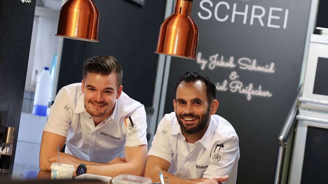 Jakob Schmid und Daniel Reifecker führen „Das Schrei“. 