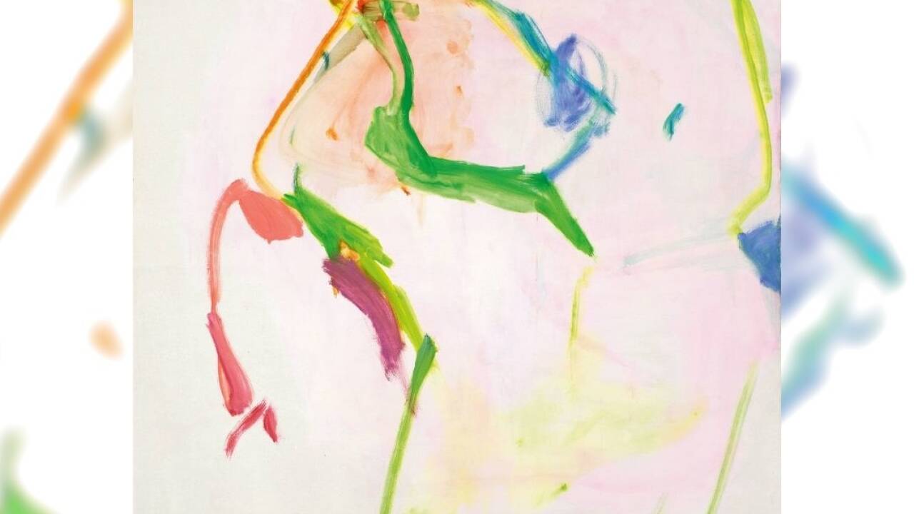 Maria Lassnig, Große Knödelfiguration, 1961/62, Öl auf Leinwand, Maria Lassnig Stiftung © Maria Lassnig Stiftung<br /> 