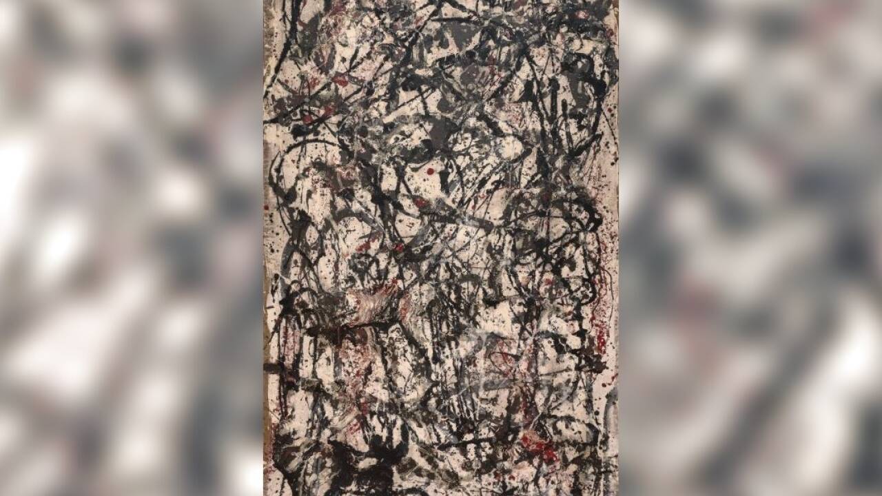 Jackson Pollock: „Enchanted Forest“, 1947<br />Öl- und Alkydharzlacke auf Leinwand 