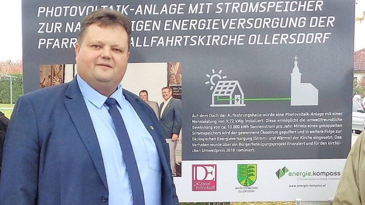 Bernd Strobl, Bürgermeister des „Energiedorfes“. 