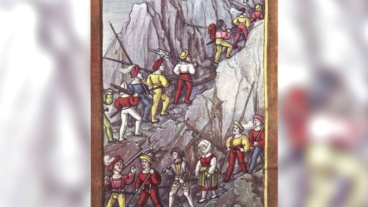 Schweizer Söldner: Die Reisläufer, 1513. Schweizer Söldner: Die Reisläufer, 1513.