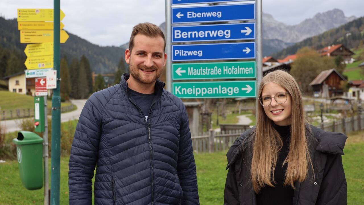 Katrin Hofer und Lukas Zwanzleitner waren mit dem Projekt Straßennamen mehrere Jahre lang beschäftigt.  