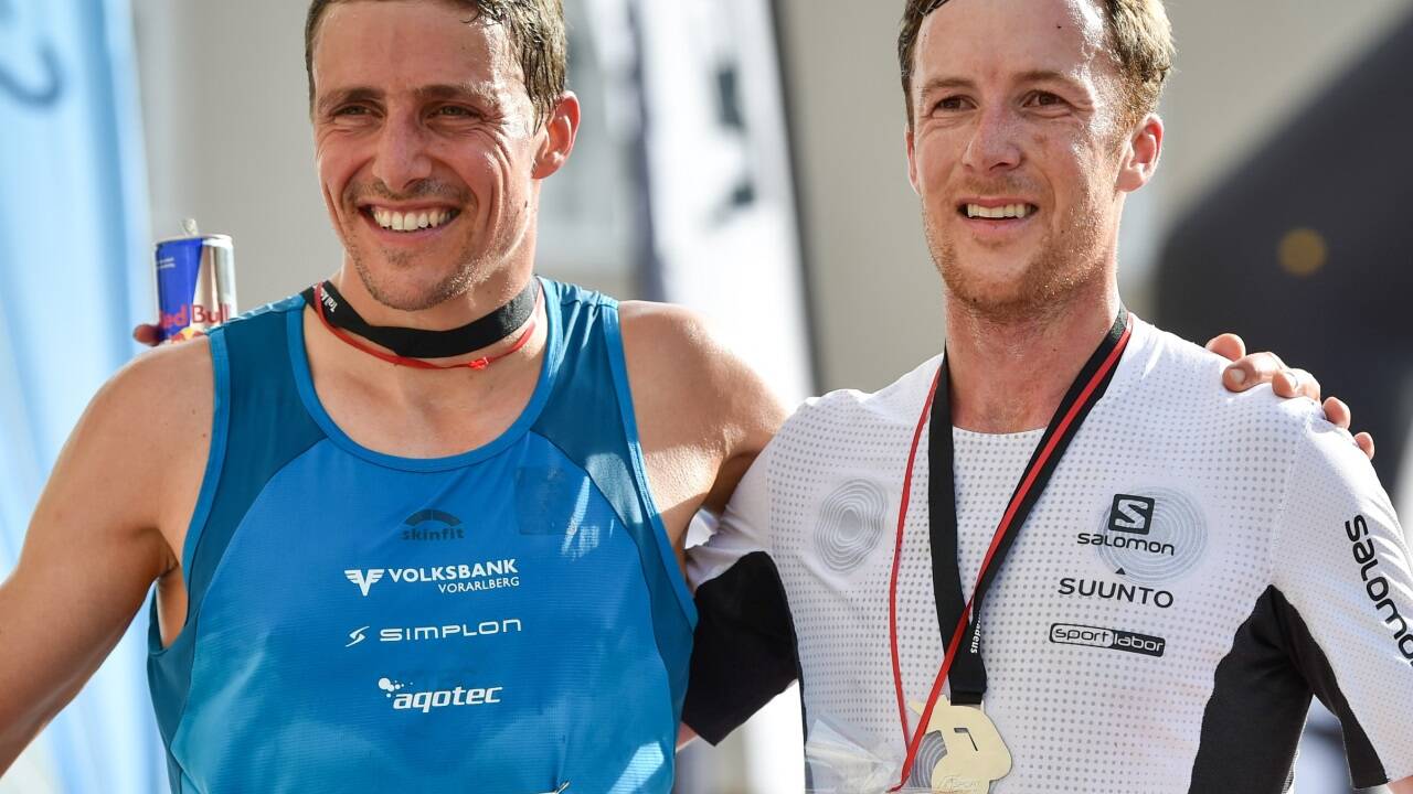 Hans-Peter Innerhofer (r.) konnte den Ex-Triathleten nicht einholen. 