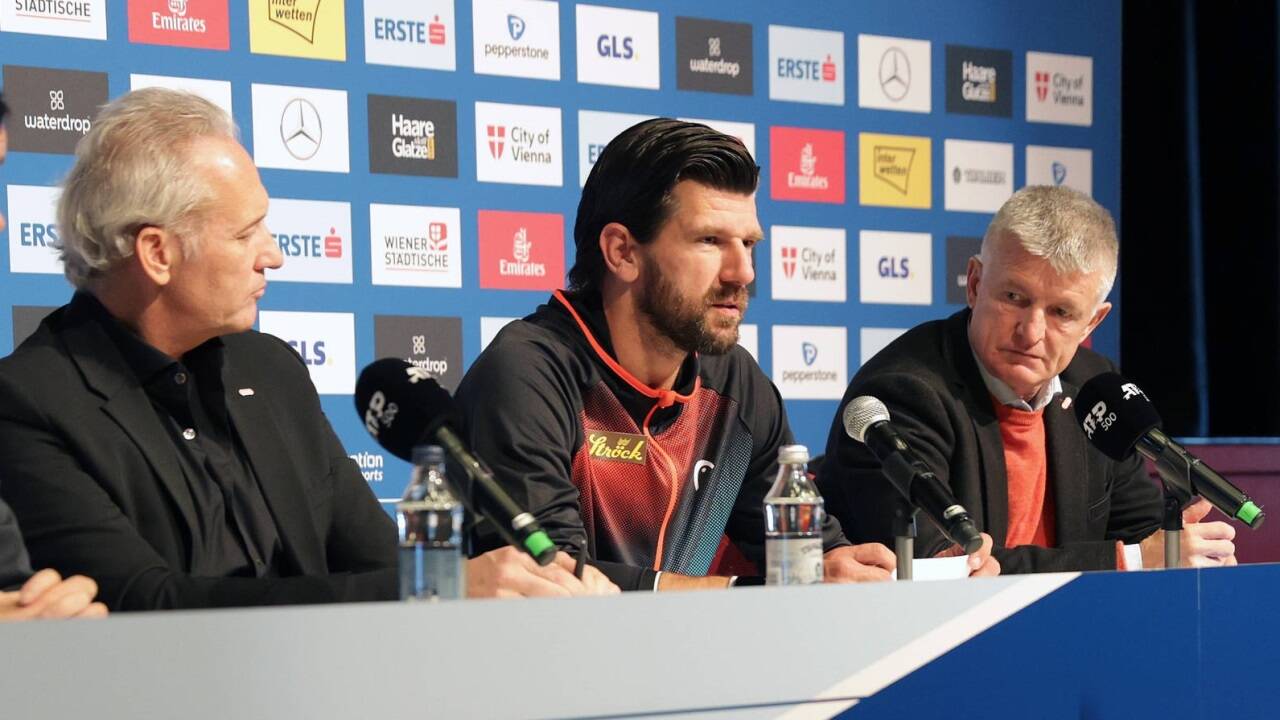 ÖTV-Führung: Präsident Martin Ohneberg, Sportdirektor Jürgen Melzer und Geschäftsführer Thomas Schweda. ÖTV-Führung: Präsident Martin Ohneberg, Sportdirektor Jürgen Melzer und Geschäftsführer Thomas Schweda.