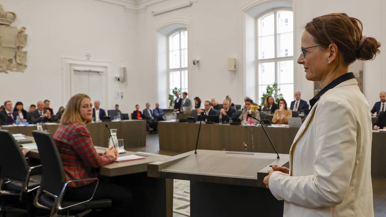 Martina Berthold kehrte am Mittwoch in den Landtag zurück.  