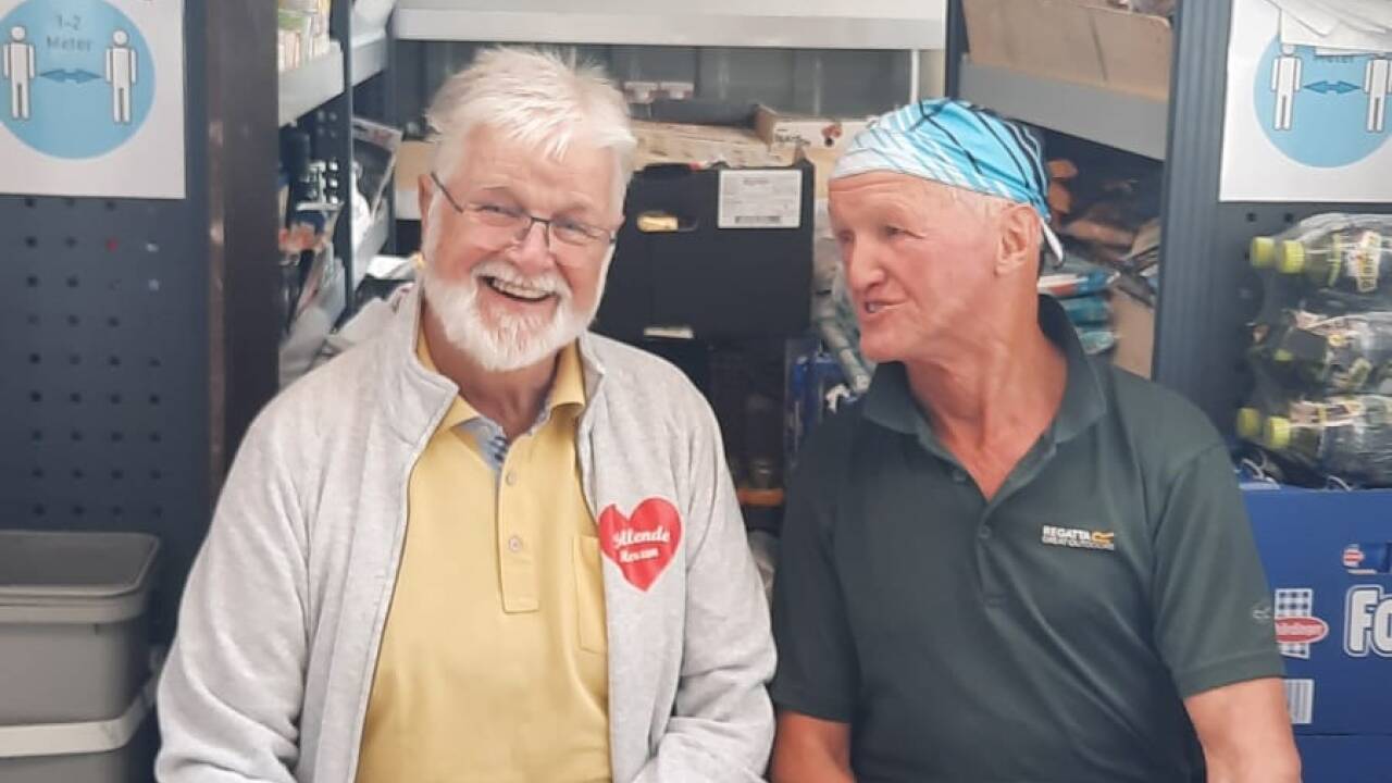 Herbert Gschwendtner und Paul Kreuzberger engagieren sich ehrenamtlich bei „Rollenden Herzen' 