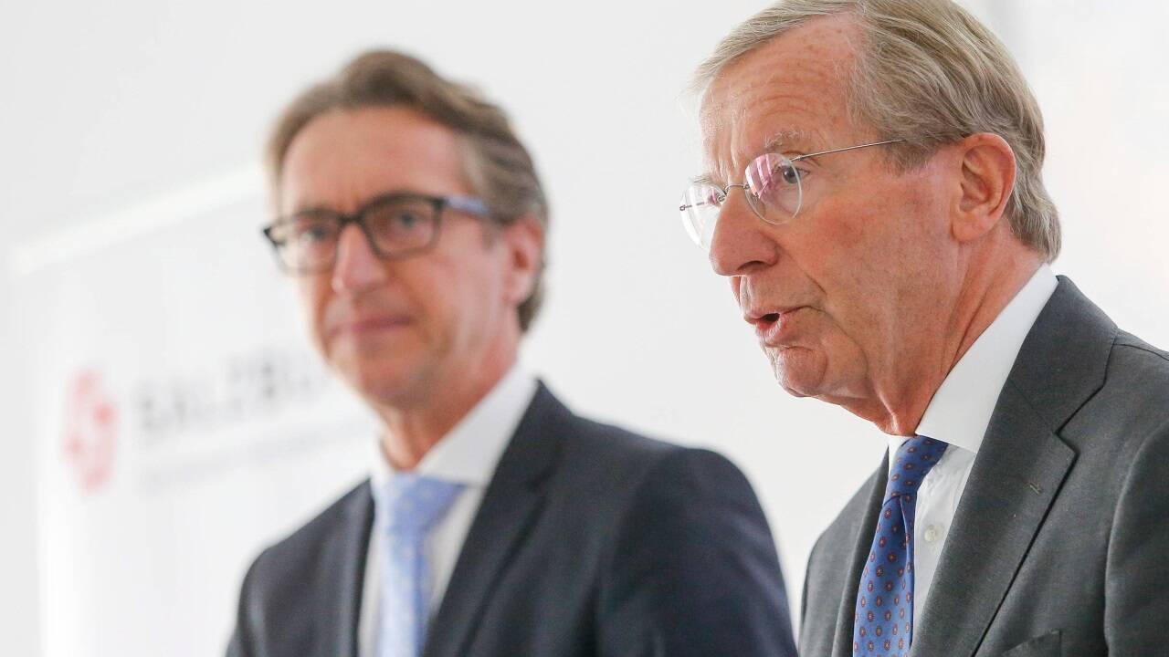 Aufsichtsratschef LH Wilfried Haslauer und Vorstand Leonhard Schitter.  