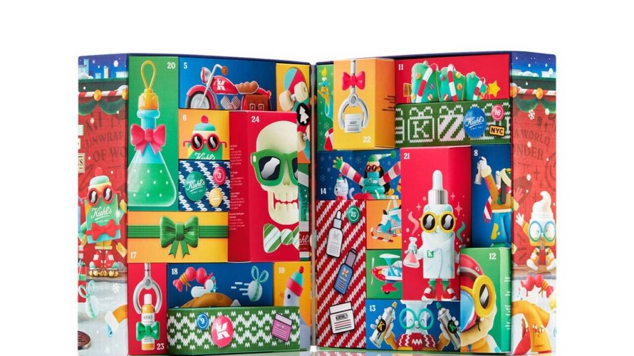Auch heuer präsentiert die amerikanische Marke Kiehl’s einen künstlerischen Adventkalender, der in Kooperation mit Made by Radio entstand.  