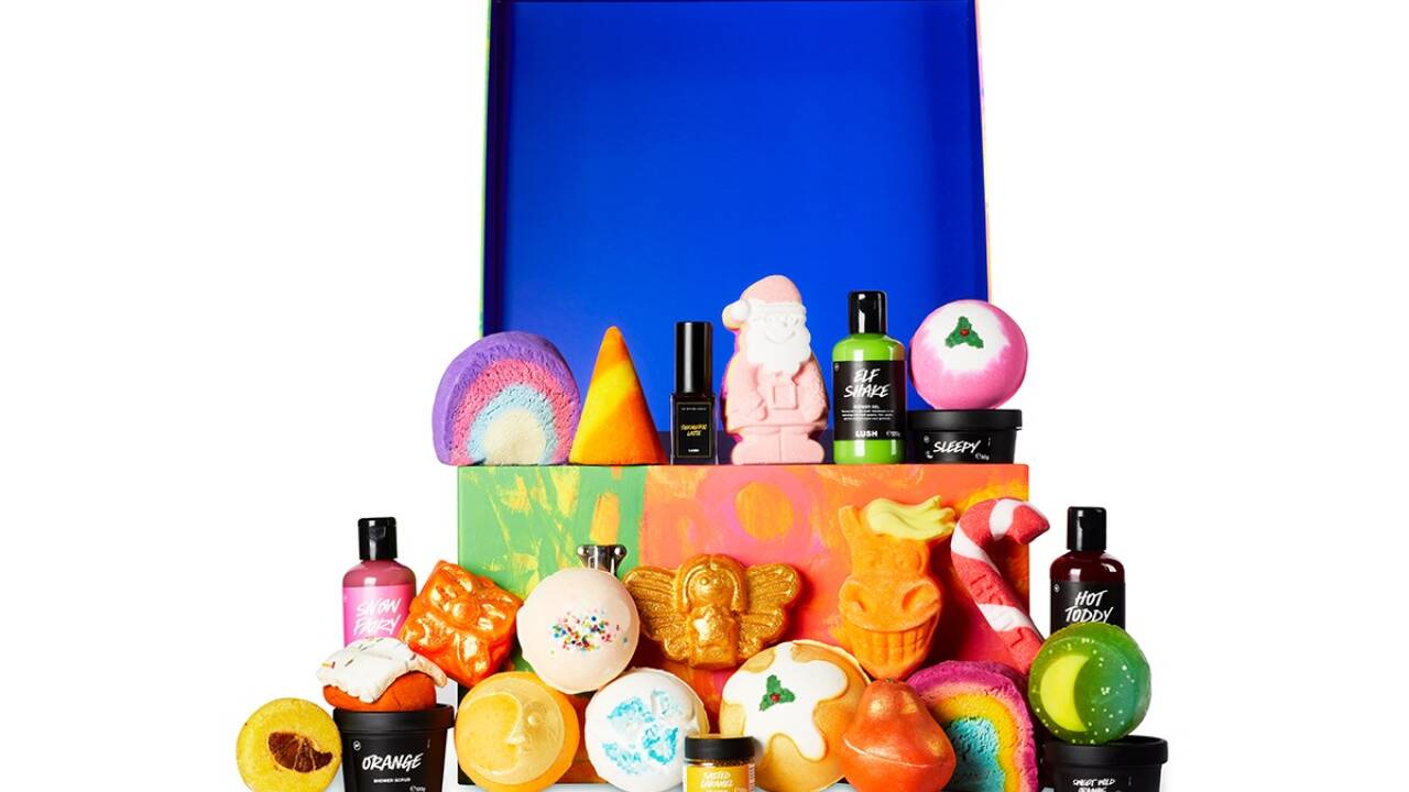 Die Box für den Adventkalender von Lush wurde von der Charity-Organisation Arthouse Unlimited gestaltet.  