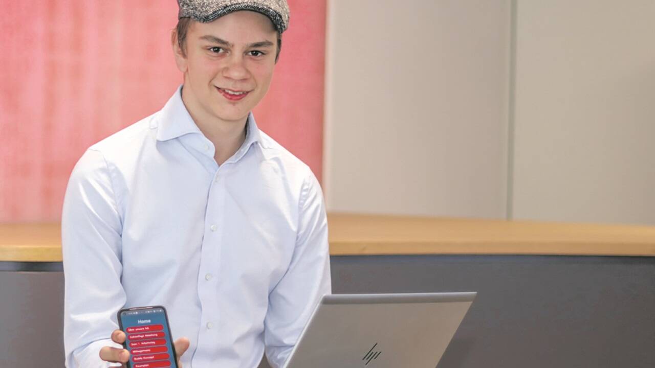 Gabriel Neumayr will mit seiner App den Einstieg erleichtern. Vorerst ist sie nur ein Prototyp.  