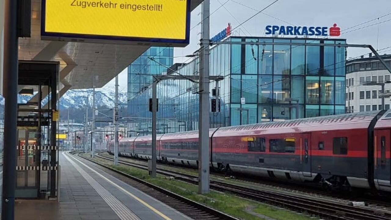 Alle Züge fallen aus. 