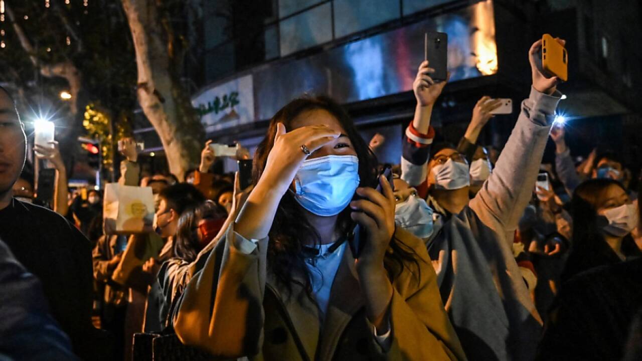 Demonstration in Shanghai 