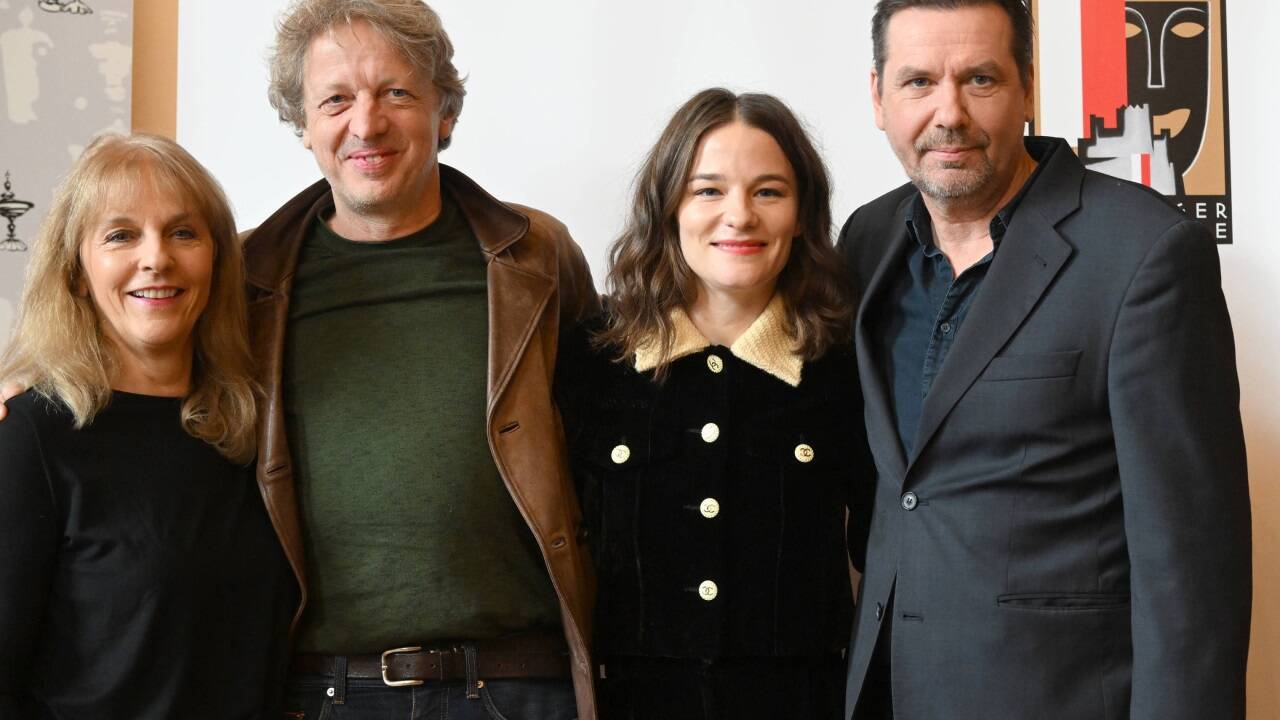 Leitung Schauspiel Bettina Hering, Regisseur Michael Sturminger, Buhlschaft-Darstellerin Valerie Pachner und Jedermann-Darsteller Michael Maertens . 