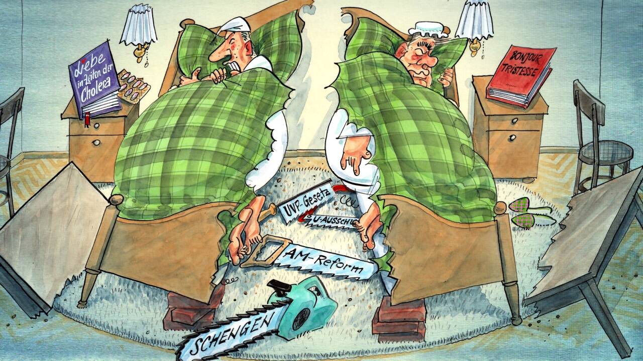 Tisch und Bett . . . Tisch und Bett . . .