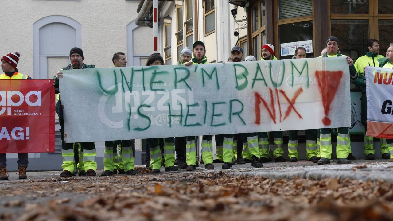 Auch bei Gösser in Leoben wurde am Montag gestreikt. 