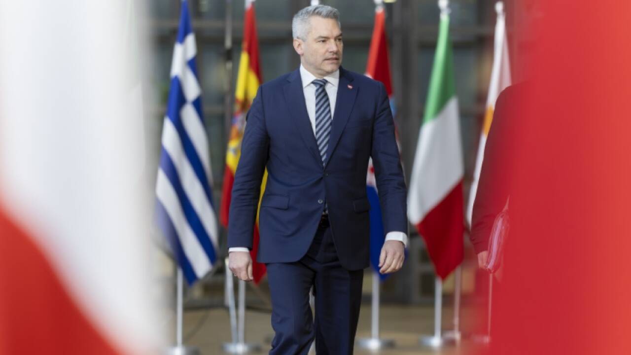 Nehammer beim EU-Gipfel  Nehammer beim EU-Gipfel