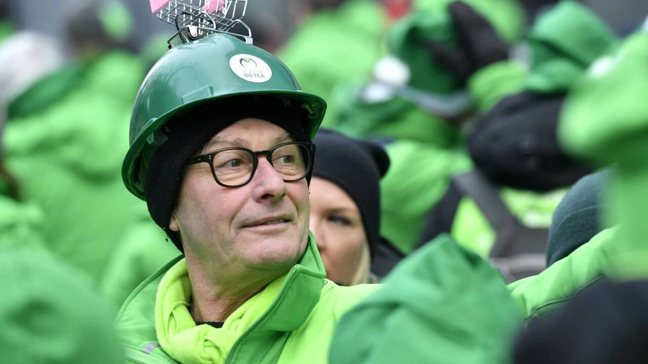 Gewerkschaftsprotest in Brüssel, hier geht es um die hohen Lebenshaltungskosten und Preissteigerungen.   Gewerkschaftsprotest in Brüssel, hier geht es um die hohen Lebenshaltungskosten und Preissteigerungen.