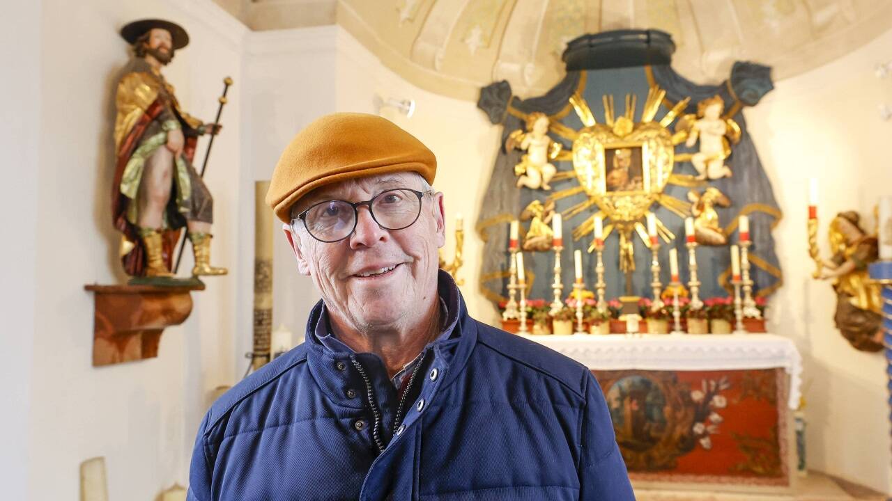 Johann Moßhammer, Seniorchef vom Plainwirt, ist der „Kapellmeister“ in der Ursprungskapelle.  