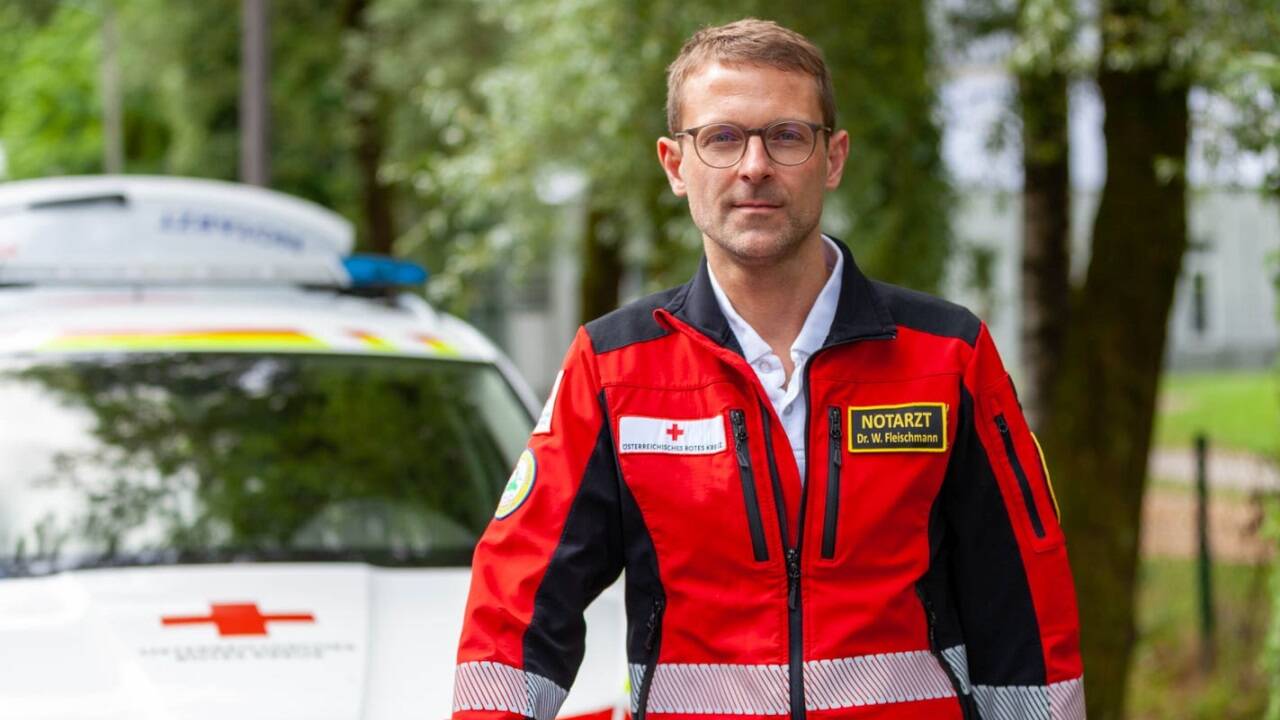 Leitender Notarzt Wolfgang Fleischmann. 