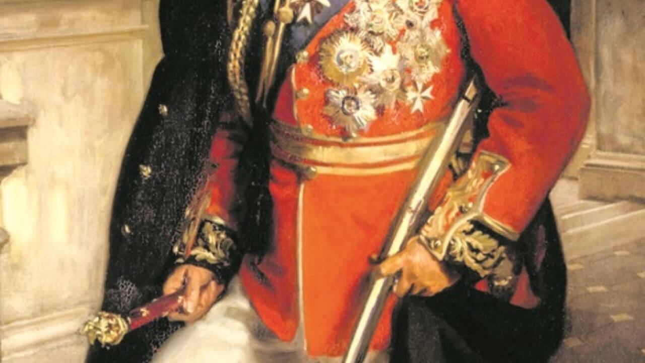 Lord Frederick Sleigh Roberts, der für seine Kriegserfolge zum Earl of Kandahar erhoben wurde.   Lord Frederick Sleigh Roberts, der für seine Kriegserfolge zum Earl of Kandahar erhoben wurde.