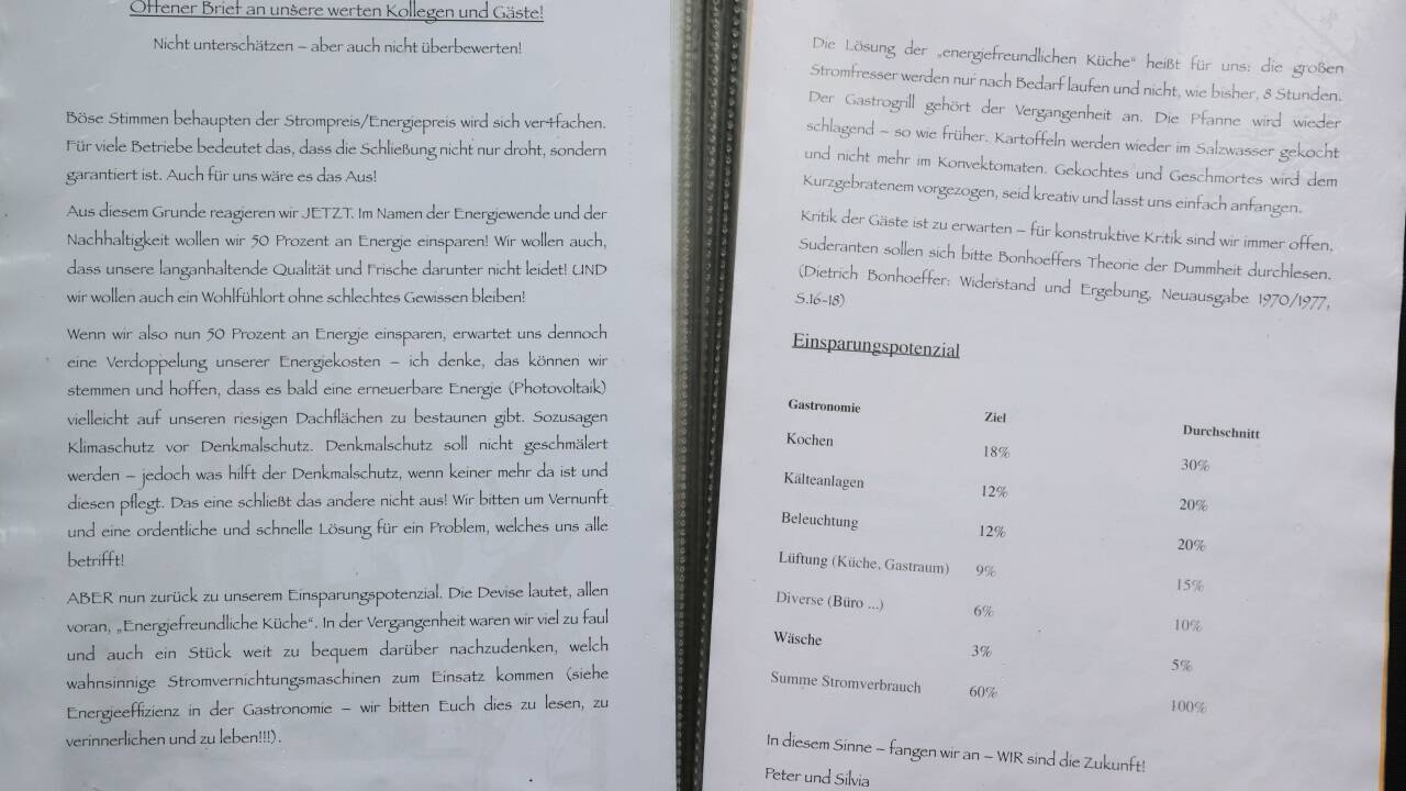 Wie er seinen Gästen das Energiesparkonzept erklärt. Wie er seinen Gästen das Energiesparkonzept erklärt.