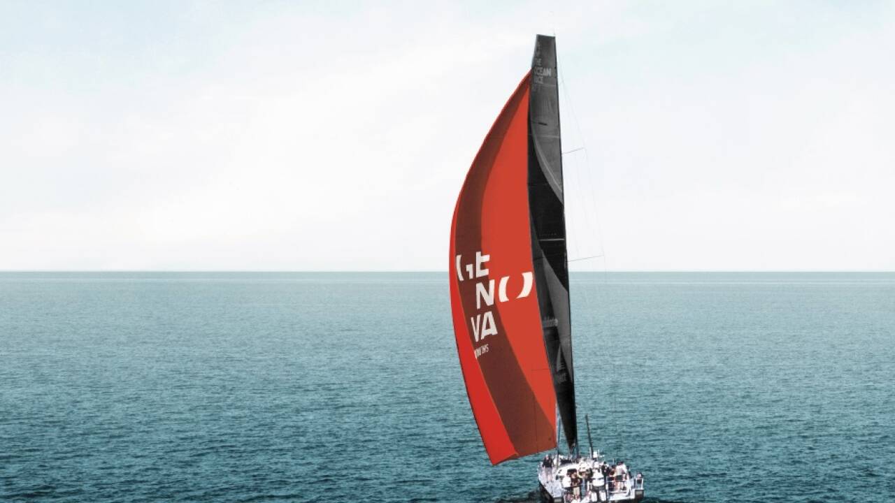 Die „Sisi“ auf hoher See.  