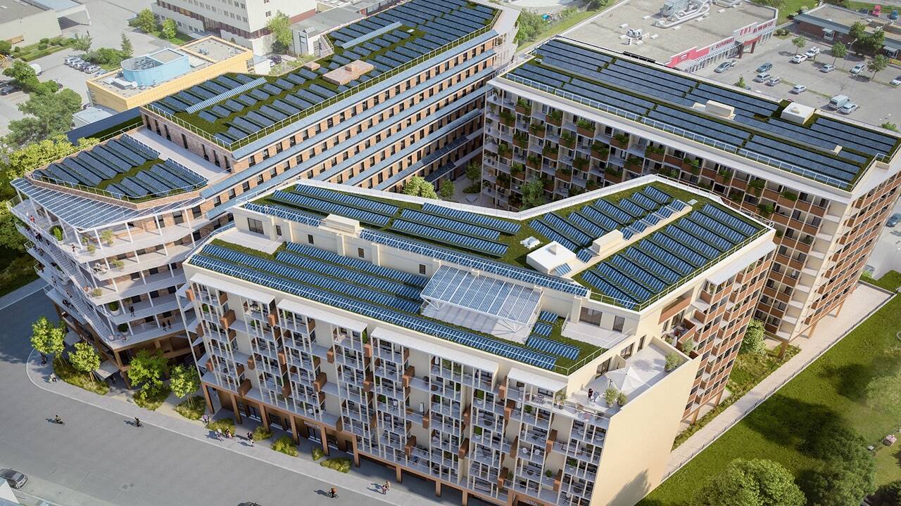 Österreichs erstes Plus-Energie-Quartier, das PEQ 21 in der Wiener Pilzgasse, erhielt ein Platin-Zertifikat der Deutschen Gesellschaft für Nachhaltiges Bauen. 