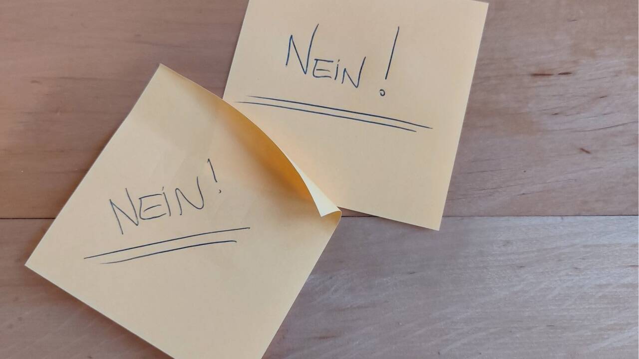 Viel öfter sollte man ein Nein in seinen Sprachalltag einbauen. 